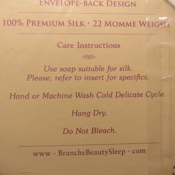 BRANCHE White Silk Charmeuse 20" X 28" Standard/Queen Pillow Case--NIB - Picture 5 of 5